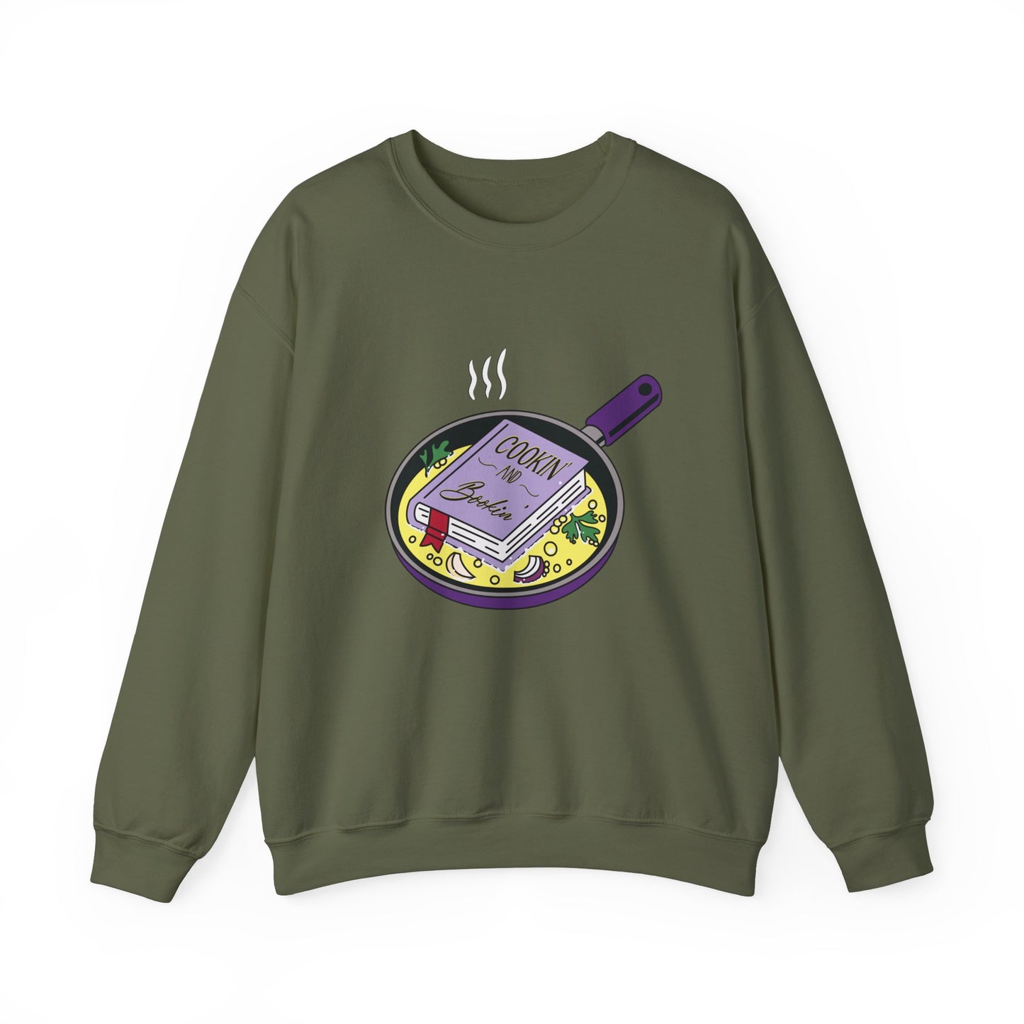 Cookin’ and Bookin’ Crewneck Sweatshirt