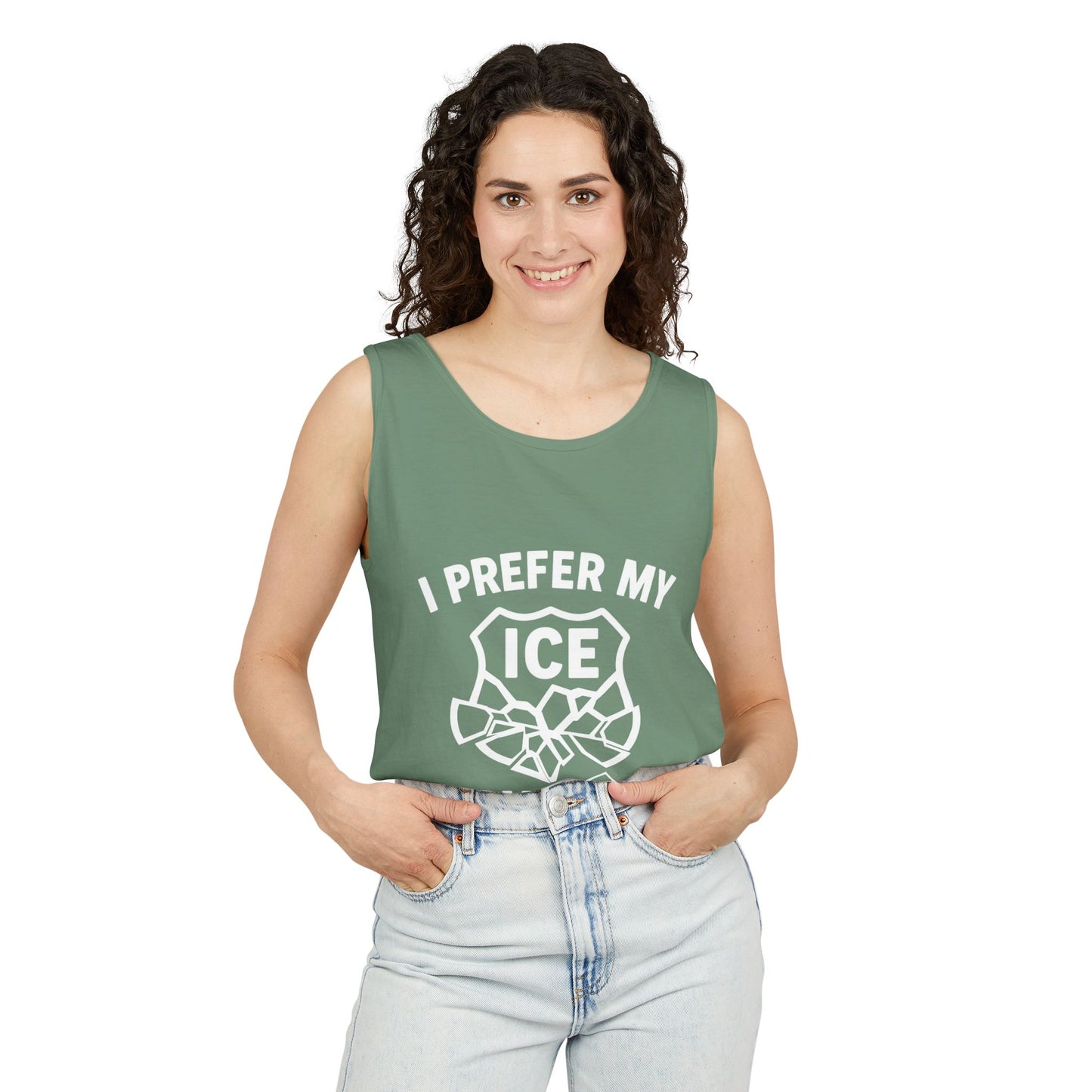 I Prefer my ICE Crushed Tank Top - trendy statement tank - protest top