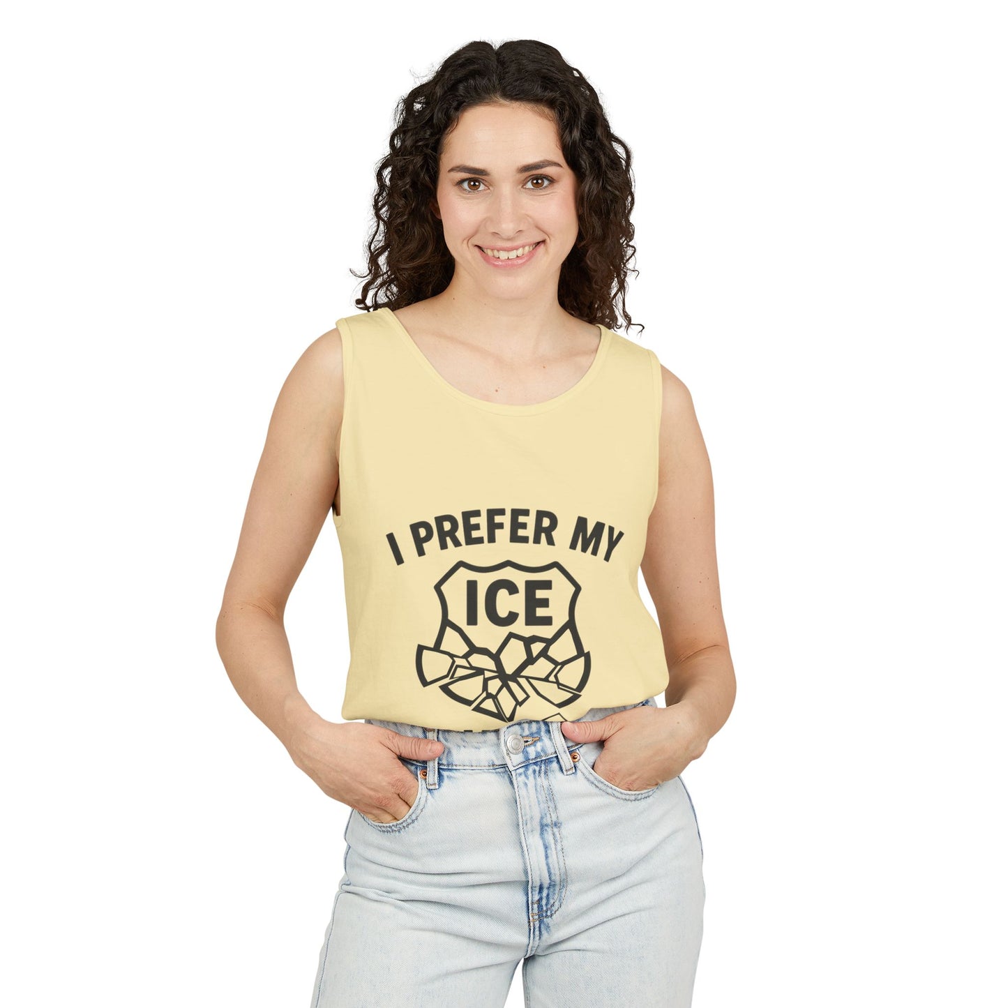 I Prefer my ICE Crushed Tank Top - trendy statement tank - protest top