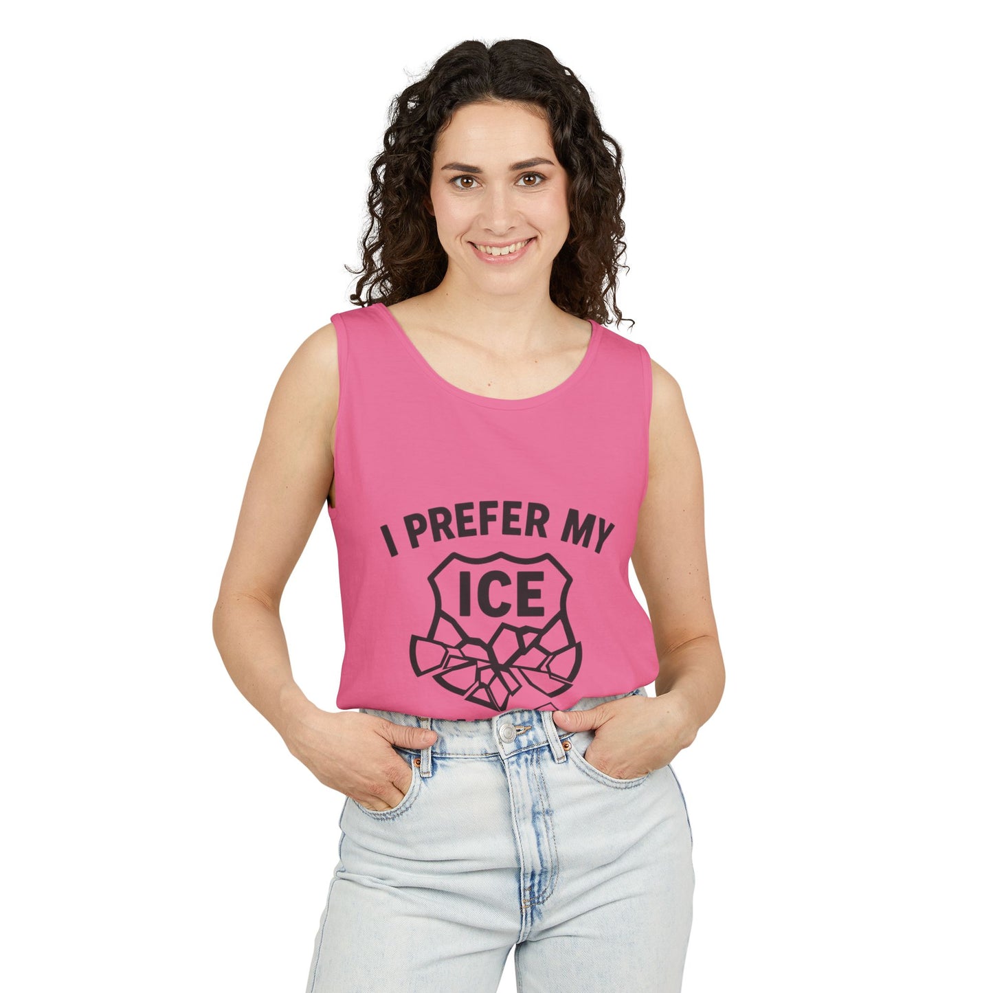 I Prefer my ICE Crushed Tank Top - trendy statement tank - protest top