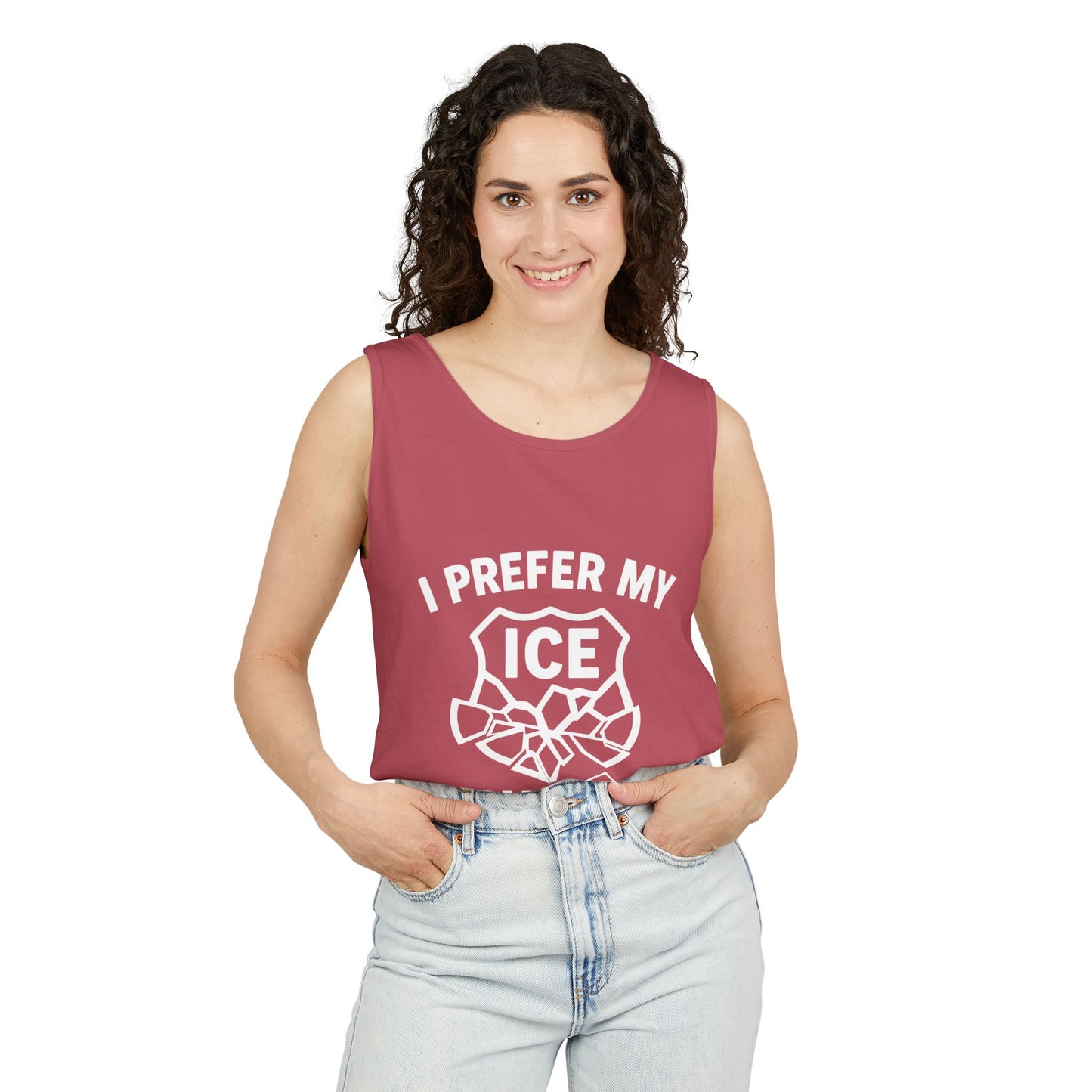 I Prefer my ICE Crushed Tank Top - trendy statement tank - protest top