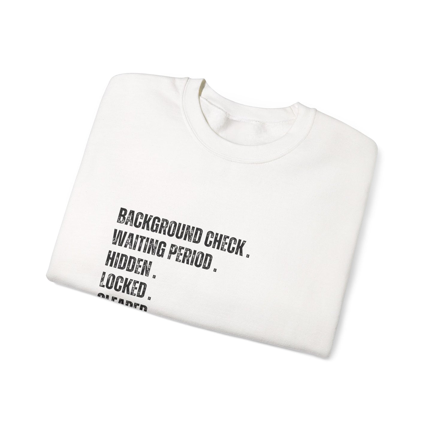 Boom! Not Pew Pew Crewneck Sweatshirt