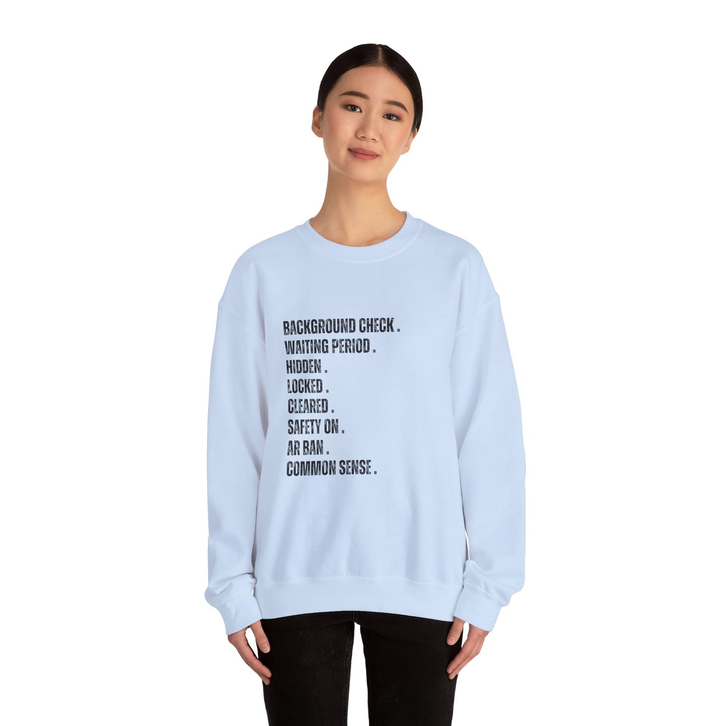 Boom! Not Pew Pew Crewneck Sweatshirt