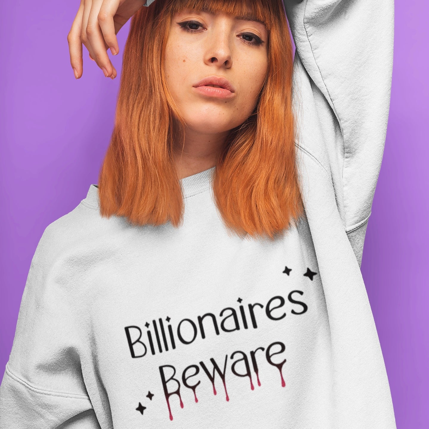 Billionaires Beware Crewneck Sweatshirt