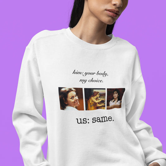 Your Body My Choice Crewneck Sweatshirt