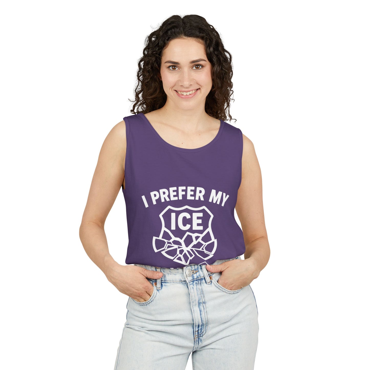 I Prefer my ICE Crushed Tank Top - trendy statement tank - protest top