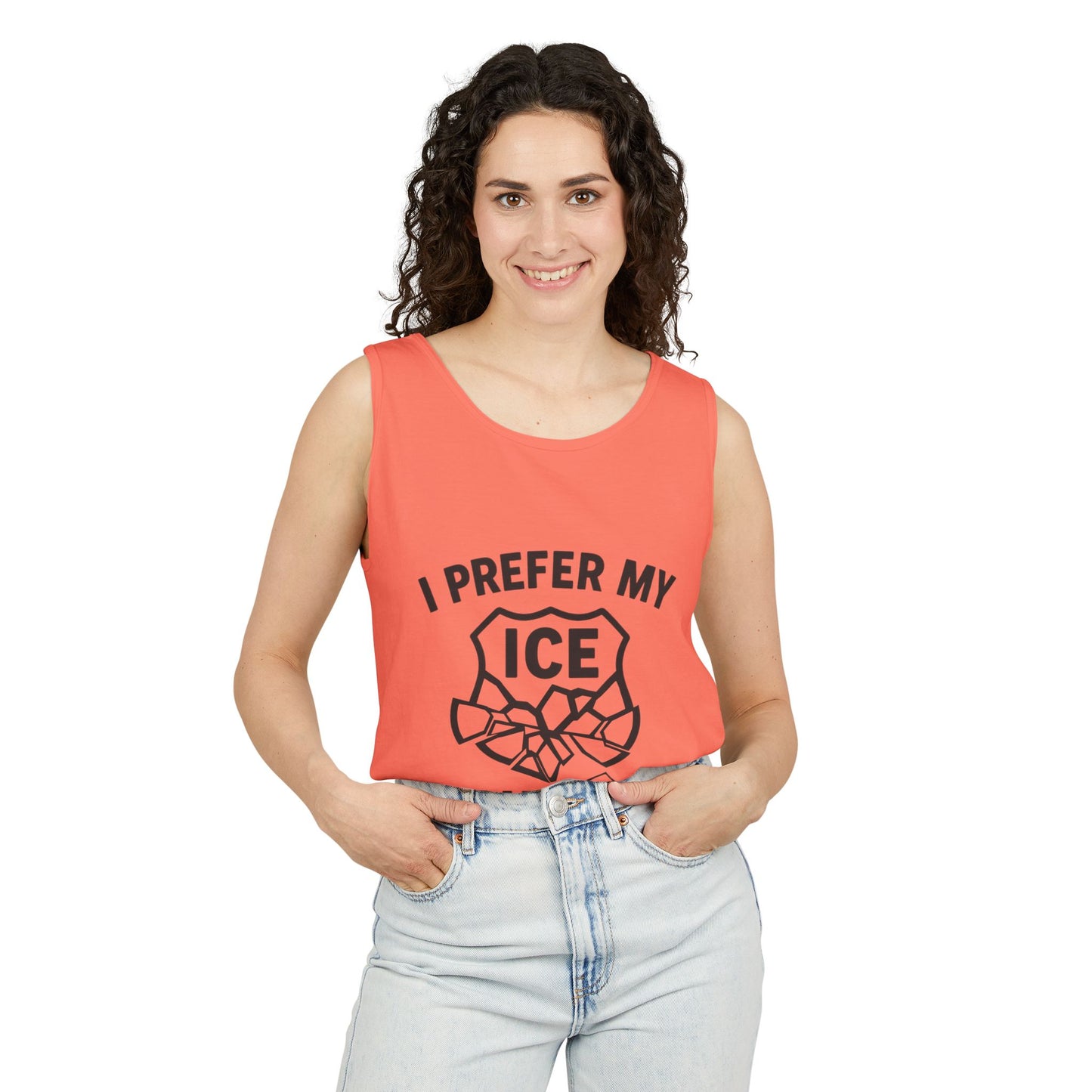 I Prefer my ICE Crushed Tank Top - trendy statement tank - protest top