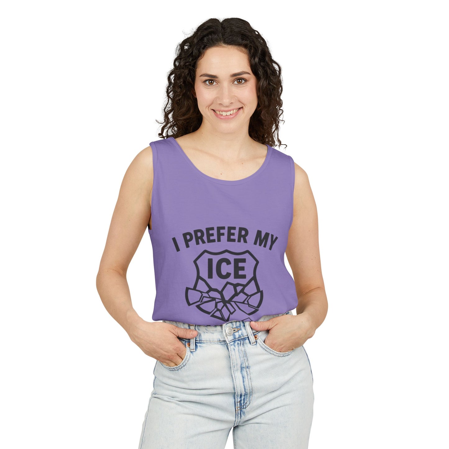 I Prefer my ICE Crushed Tank Top - trendy statement tank - protest top