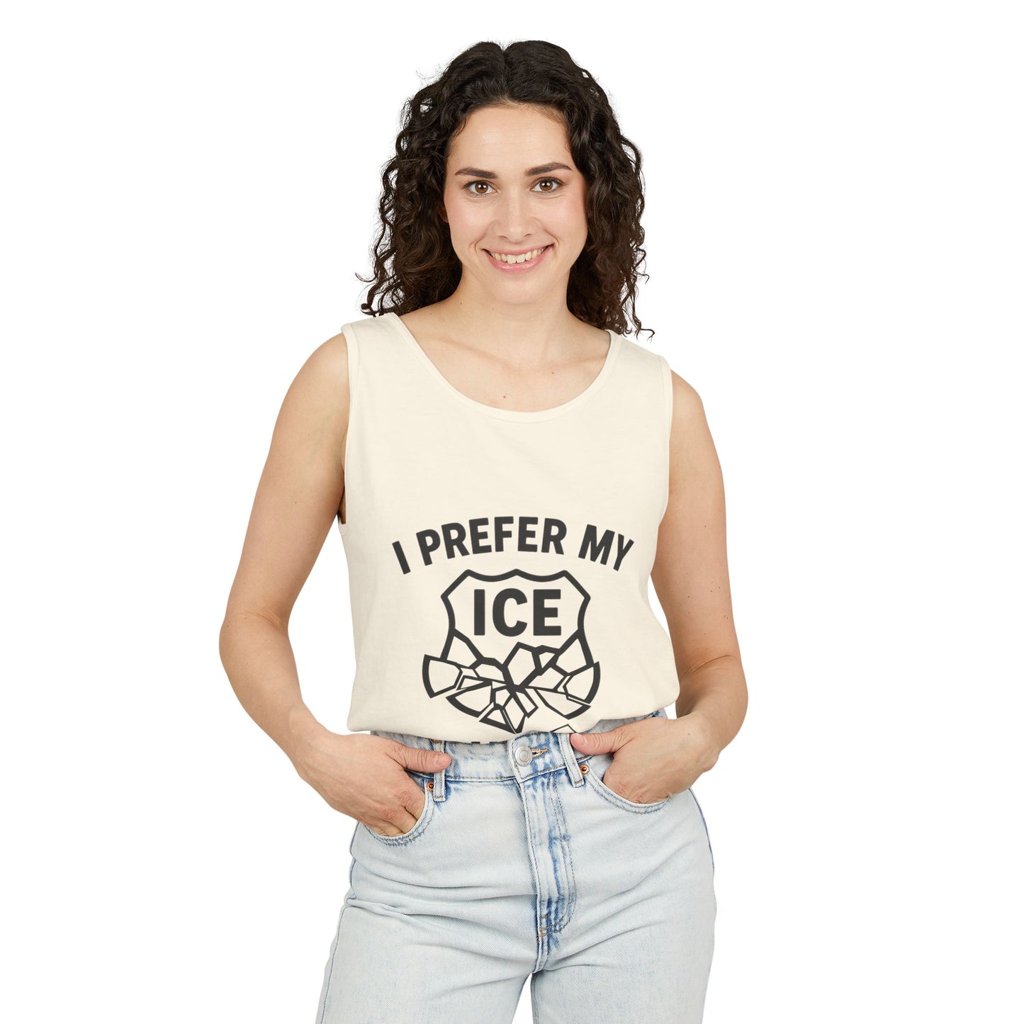 I Prefer my ICE Crushed Tank Top - trendy statement tank - protest top
