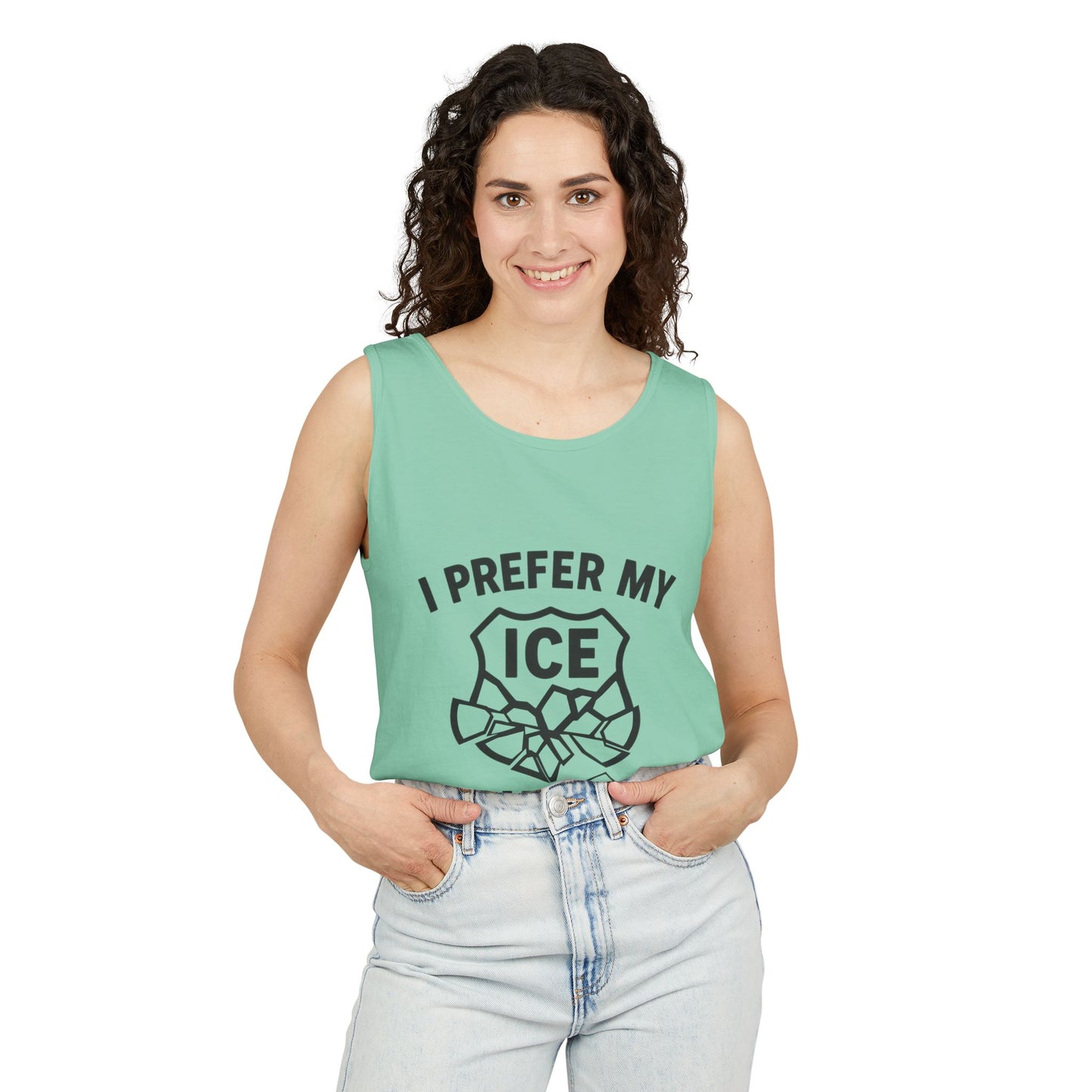 I Prefer my ICE Crushed Tank Top - trendy statement tank - protest top