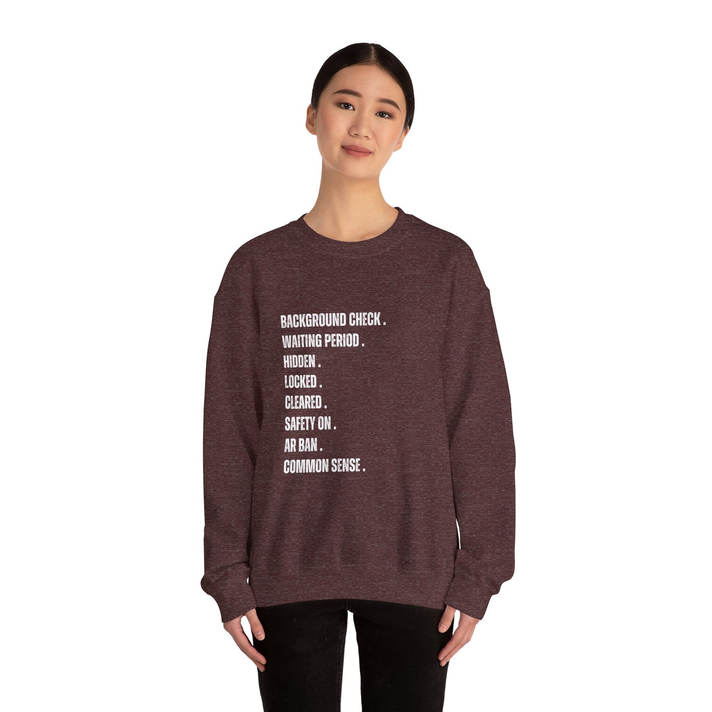 Boom! Not Pew Pew Crewneck Sweatshirt