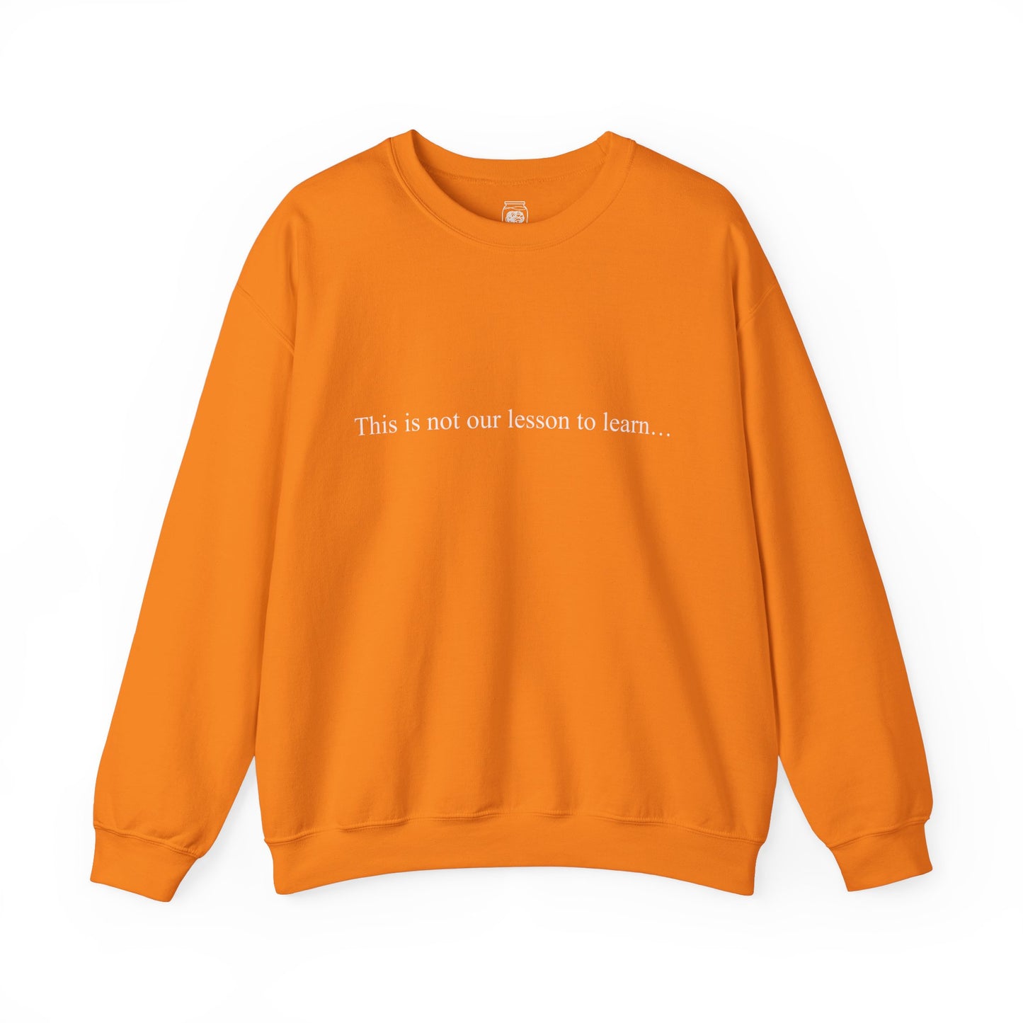 This Is Not Our Lesson To Learn Crewneck Sweatshirt